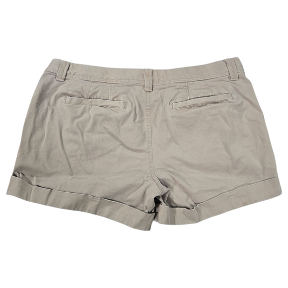 Old Navy Wom Sz 8 Low Rise Perfect 5" Shorts Khaki 2000s Preppy Classic Uniform - Picture 6 of 6